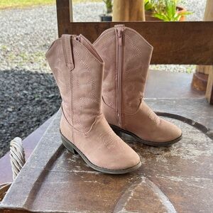 Kids/toddler Pink Western Boots
